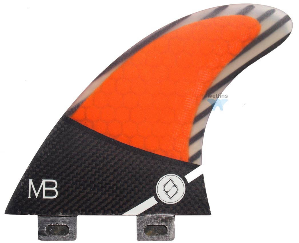 Shapers Fins - MB (FCS) Matt Banting - Orange - Small