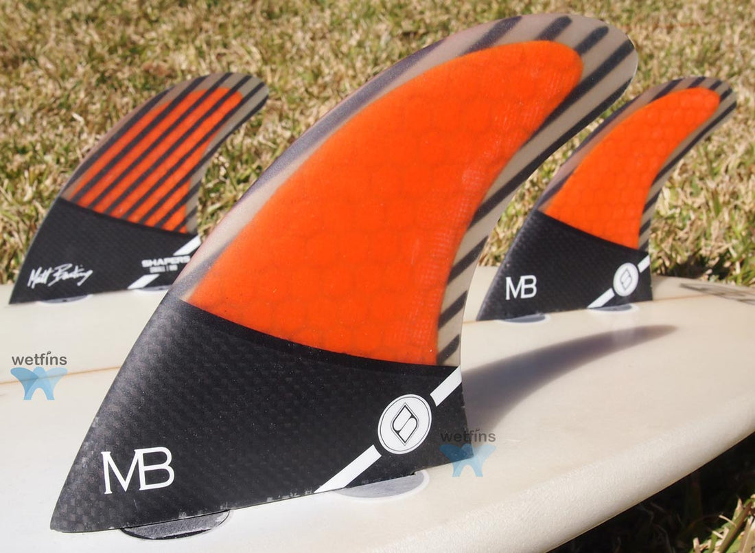 Shapers Fins - MB (FCS) Matt Banting - Orange - Small