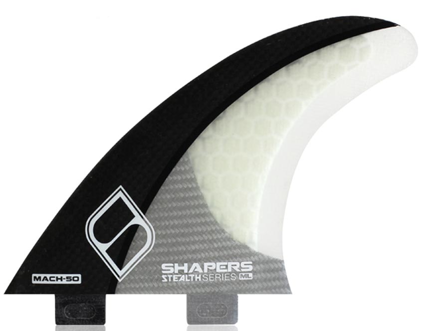 Shapers Fins - Mach 50 (FCS) - Metallic - Medium/Large