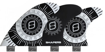 Shapers Fins - Pivot Tri-Quad-5 Fin (FCS) - White - Medium