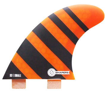 Shapers Fins - S3 (FCS) - Orange - Small