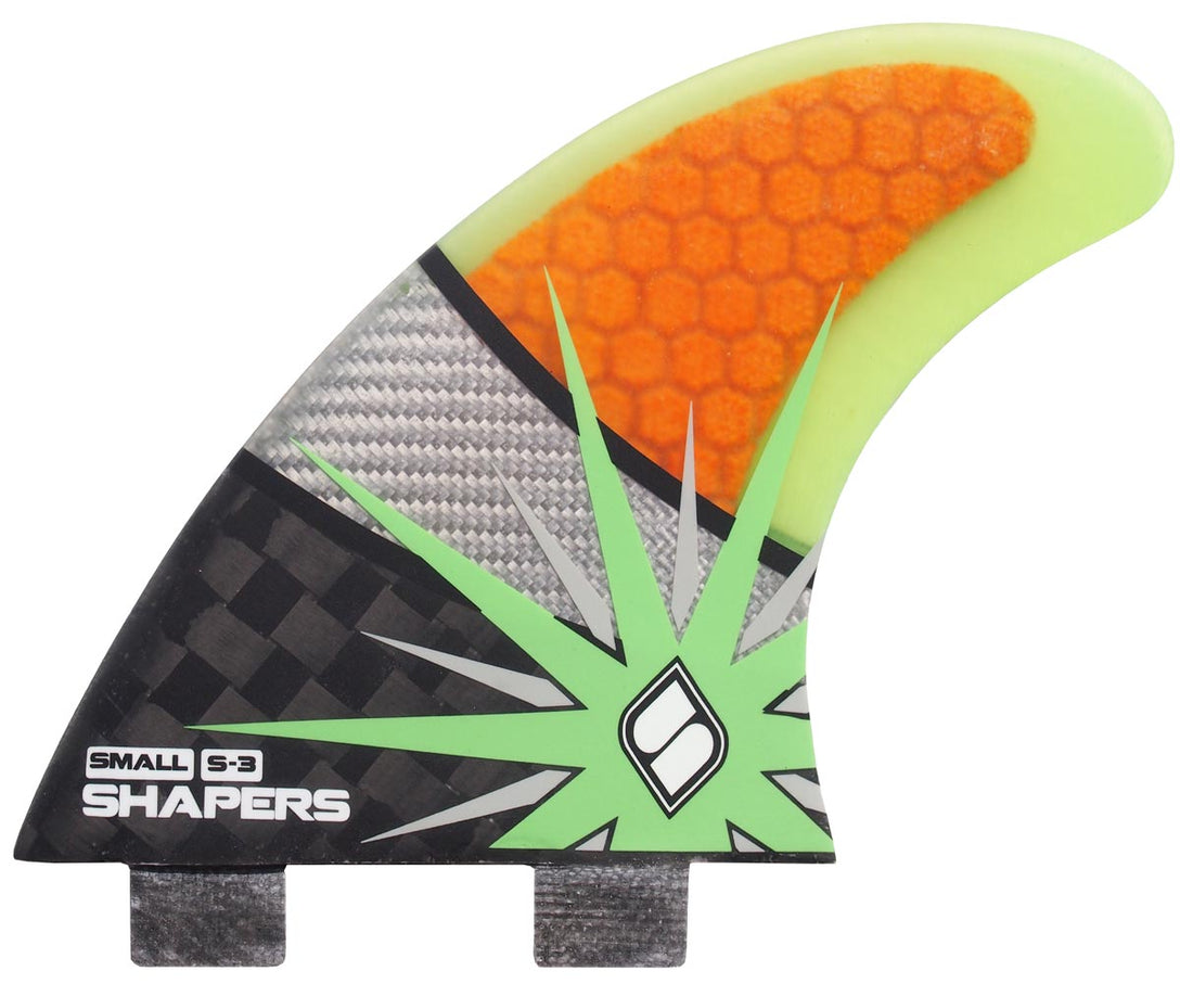 Shapers Fins - S3 (FCS) Spectrum - Green - Small