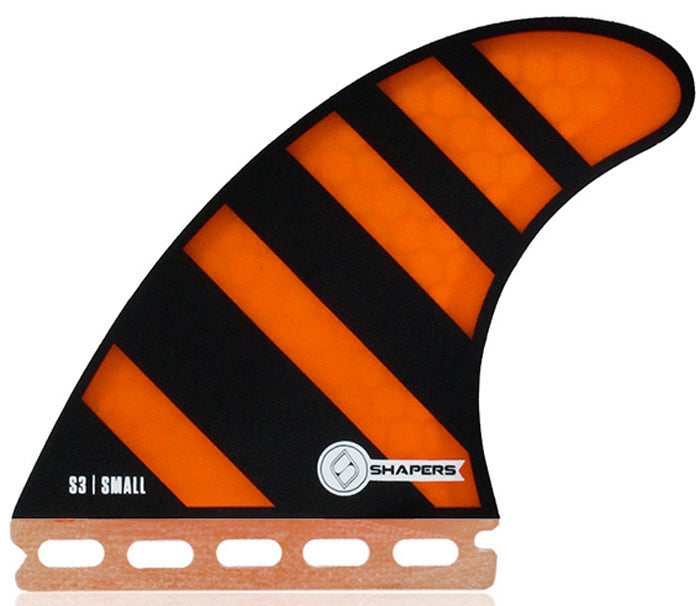 Shapers Fins - S3 (Future) - Orange - Small