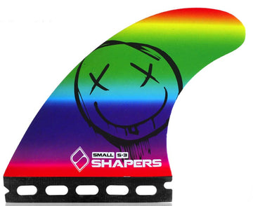 Shapers Fins - S3 (Futures) - Rainbow Smile - Small