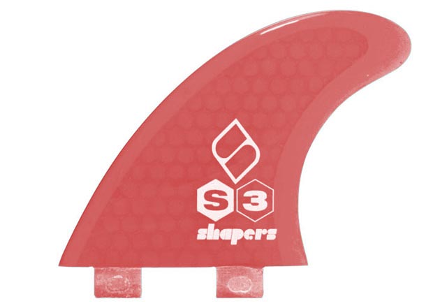 Shapers Fins - S3 - Red - Small
