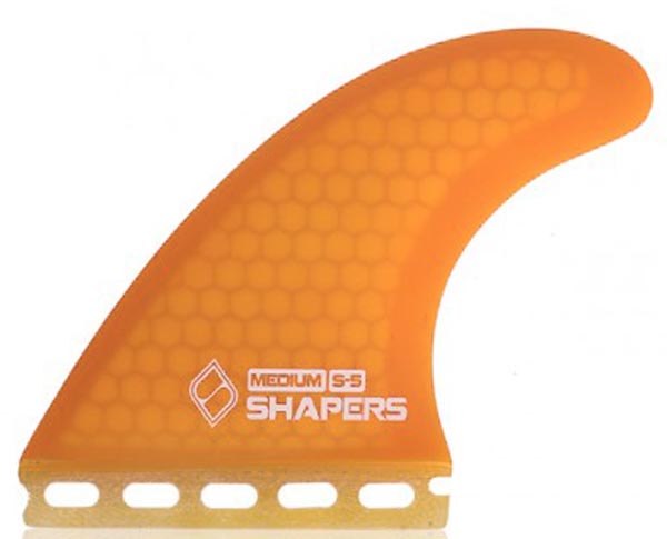 Shapers Fins - S5 (Future) - Orange - Medium