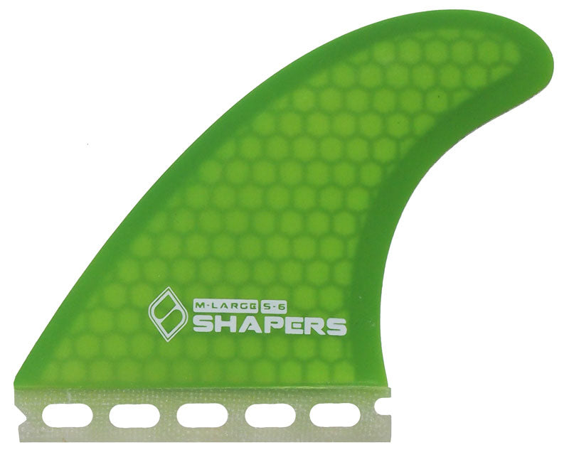 Shapers Fins - S6  (Future) - Green - Medium/Large
