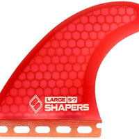 Shapers Fins - S7 (Future) - Red - Large