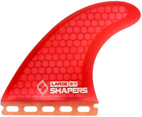 Shapers Fins - S7 (Future) - Red - Large
