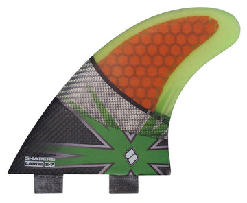 Shapers Fins - S7 Spectrum (FCS) - Green - Large