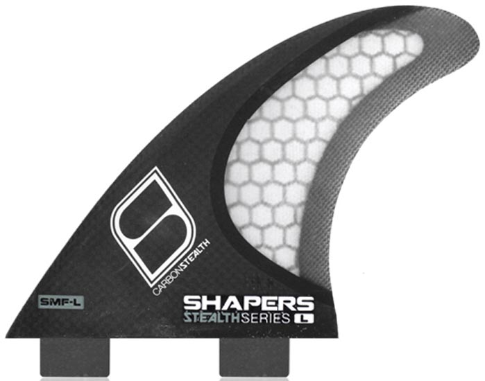 Shapers Fins - Stealth SMF-L - Black - Large