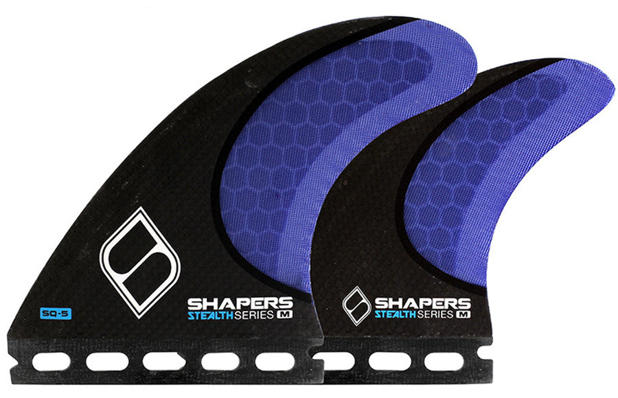 Shapers Fins - SQ-5 Quad (Futures) - Blue - Medium