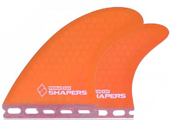 Shapers Fins - SQ5 Quad (Futures) - Orange - Medium
