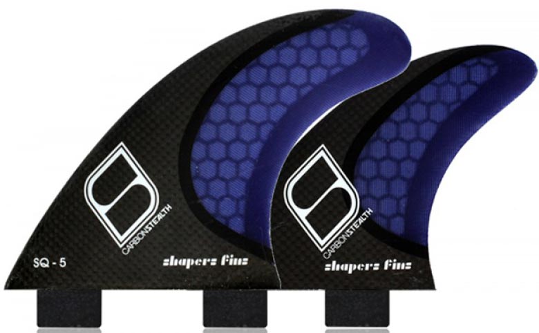 Shapers Fins - Stealth SQ-5 Quad - Blue - Medium