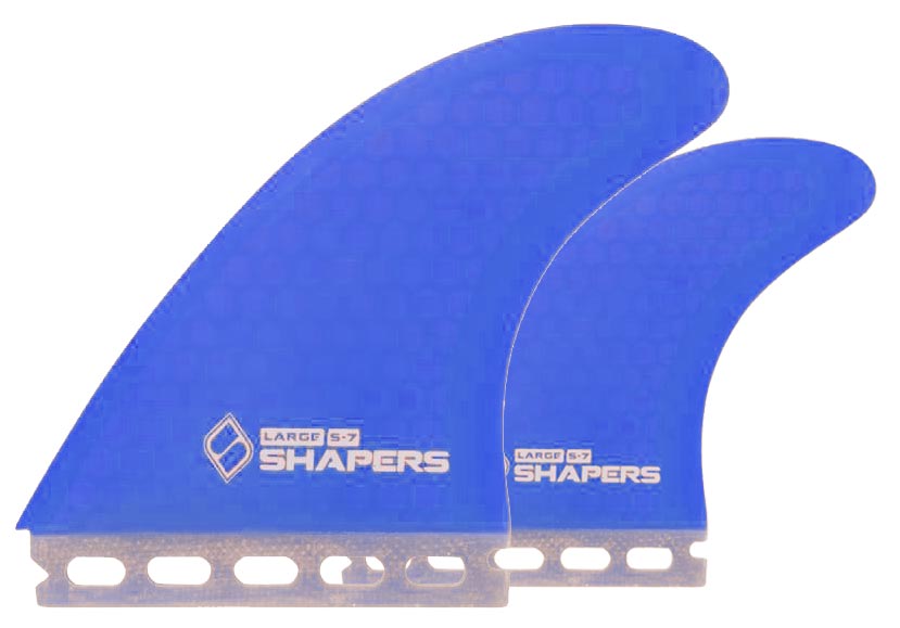 Shapers Fins - S7 Tri-Quad-5 Fin (Futures) - Blue - Large