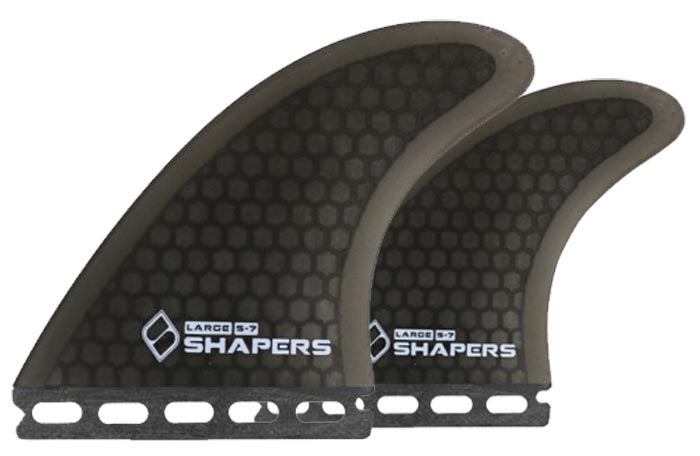 Shapers Fins - SQ7 Quad  (Futures) - Smoke - Large
