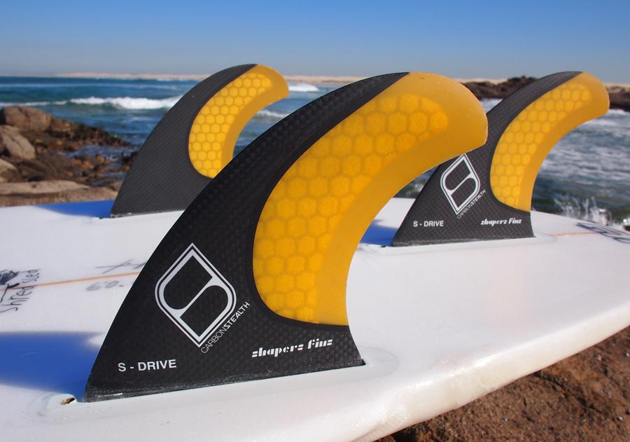 Shapers Fins - Stealth S-Drive (Future) - Yellow - Medium