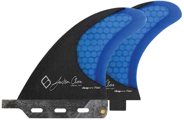 Shapers Fins - Jackson Close  2+1(FCS) - Blue - X-Large