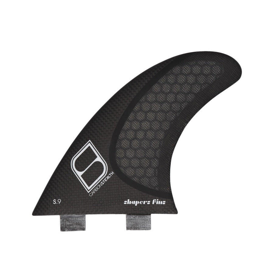 Shapers Fins - Side Fins(FCS) - S9 - Black - X-Large – Wetfins