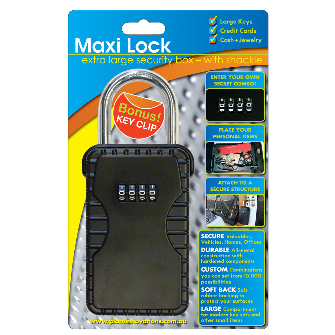 Maxi Surf Lock - Security Key Safe Padlock – Wetfins