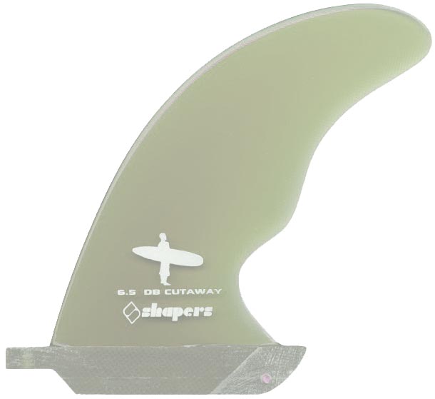 Shapers Fins - 6.5" Doug Bell Cutaway - Smoke