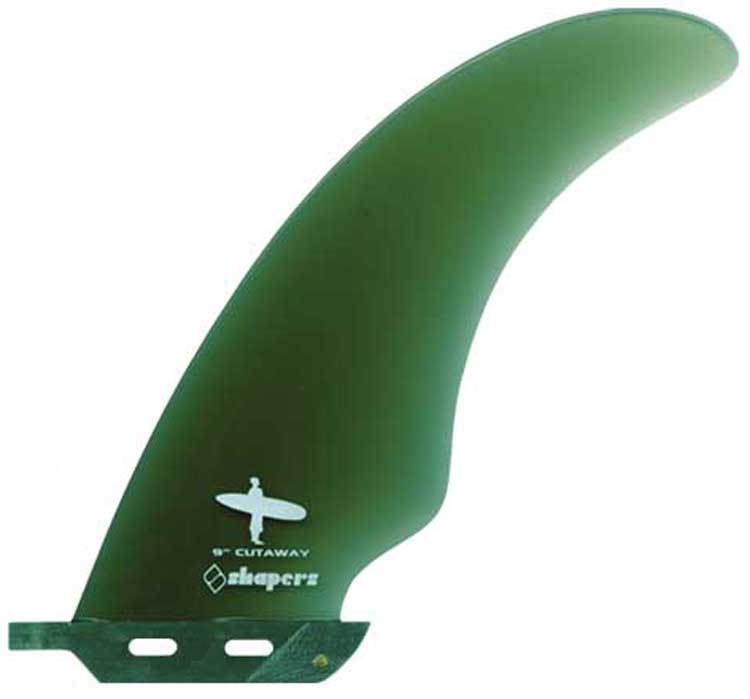 Shapers Fins - 9" Cutaway - Green